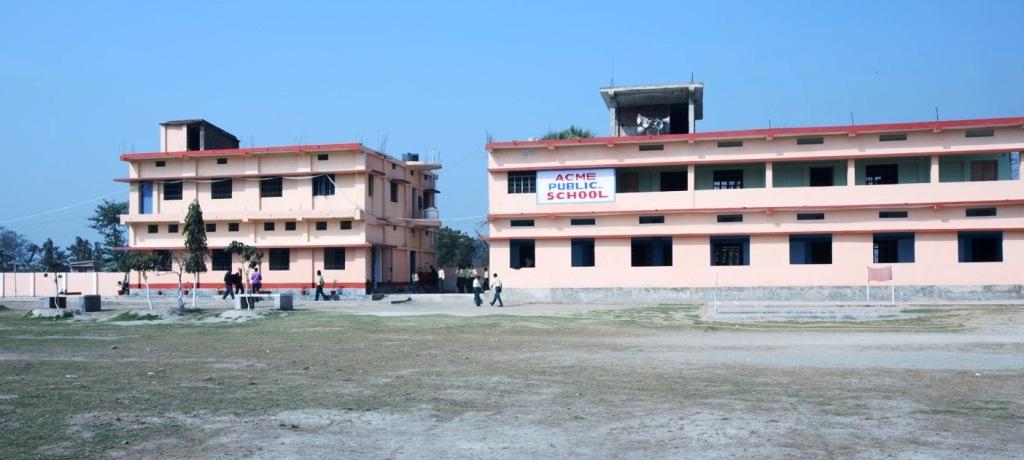 front view of acme public school barkagaon muzaffarpur bihar