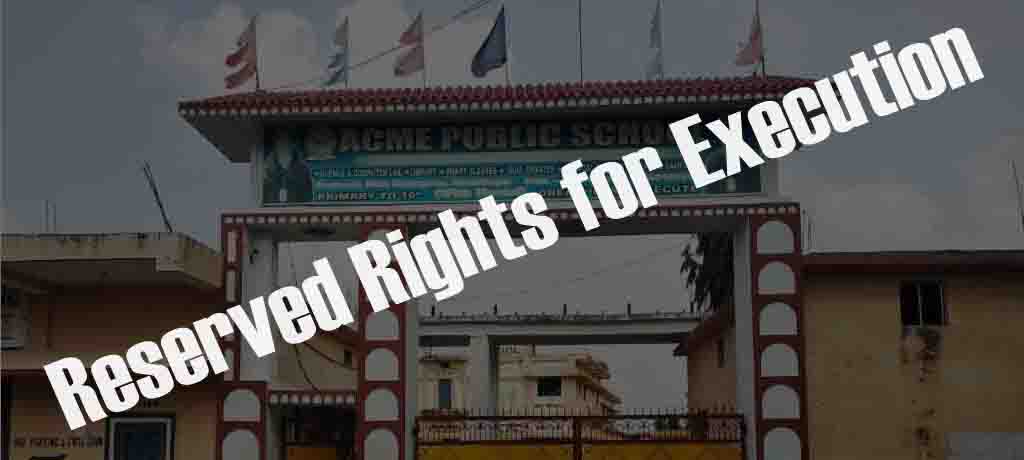 organization rules and regulations reserved rights for execution