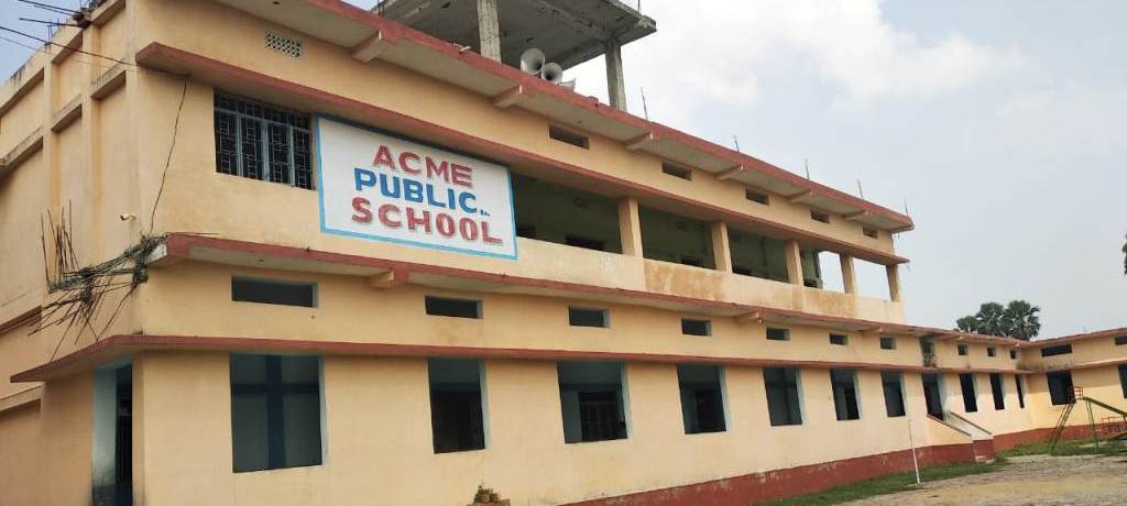 front view of acme public school barkagaon muzaffarpur bihar